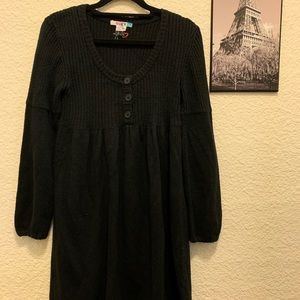 Black Roxy Sweater Dress